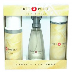Pret á Porter Casual-Wear Coty Estuche edt 100 ml spray + Shower Gel 200 ml + Desodorante 200 ml spray