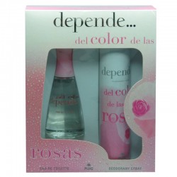 Depende del color de las rosas de Puig Estuche edt 100 ml no spray + Desodorante 200 ml spray