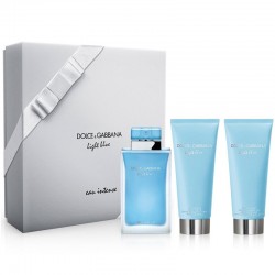 Dolce & Gabbana Light Blue Eau Intense Estuche edp 100 ml spray + Body Lotion 100 ml + Shower Gel 100 ml
