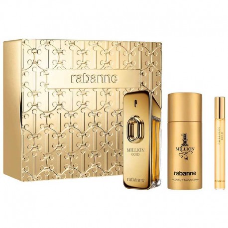 Rabanne Million Gold Estuche edp 100 ml spray + Desodorante 150 ml spray + edt 10 ml spray