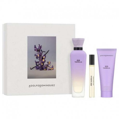 Adolfo Dominguez Agua Fresca Iris Vainilla Estuche edp 120 ml spray + edp 10 ml spray + Body Lotion 75 ml 