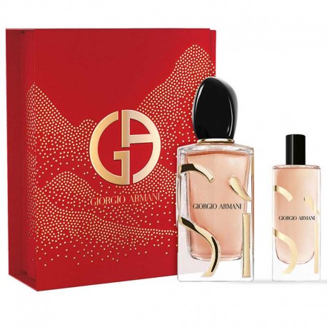 Giorgio Armani Si Eau de Parfum Intense Recargable Estuche 100 ml spray + 15 ml spray
