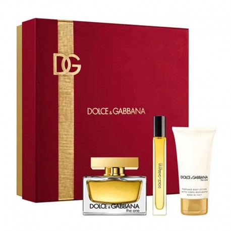 Dolce & Gabbana The One Estuche edp 75 ml spray + edp 10 ml spray + Body Lotion 50 ml