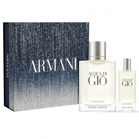 Giorgio Armani Acqua Di Gio Pour Homme Estuche edt 100 ml spray Recargable + edt 15 ml spray