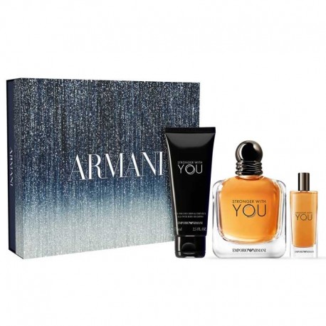 Giorgio Armani Emporio Armani Stronger With You Estuche edt 100 ml spray + edt 15 ml spray + Shower Gel 75 ml