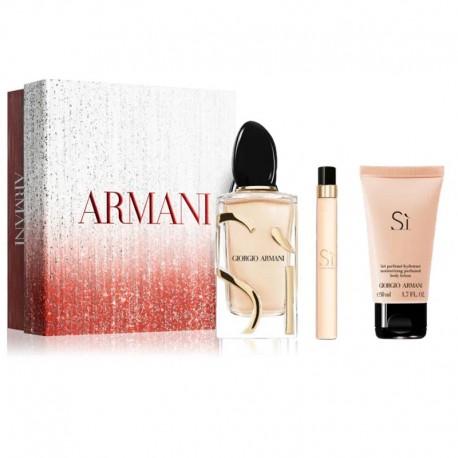 Giorgio Armani Si Estuche edp 100 ml spray + edp 15 ml spray + Body Lotion 75 ml