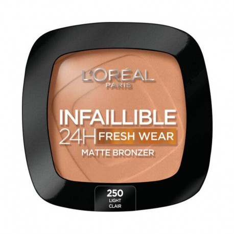 L'Oréal Infallible Up to 24H Fresh Wear Soft Matte Bronzer 250 Light Clair 9g
