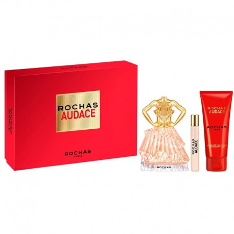 Rochas Audace Estuche edp 90 ml spray + edp 7,5 ml spray + Body Lotion 100 ml