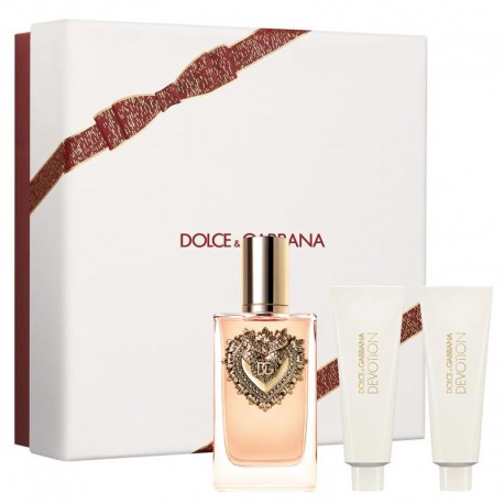 Dolce & Gabbana Devotion Estuche edp 100 ml spray + Body Lotion 50 ml + Shower Gel 50 ml
