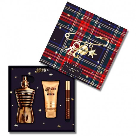Jean Paul Gaultier Le Male Elixir Estuche Parfum 125 ml spray + Shoer Gel 75 ml + Parfum 10 ml spray