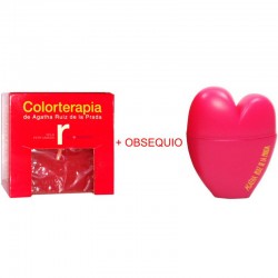 Agatha Ruiz de la Prada Vela Perfumada Colorterapia Rojo Pasión Obsequio Corazón Rosa edt 100 ml spray (sin caja)